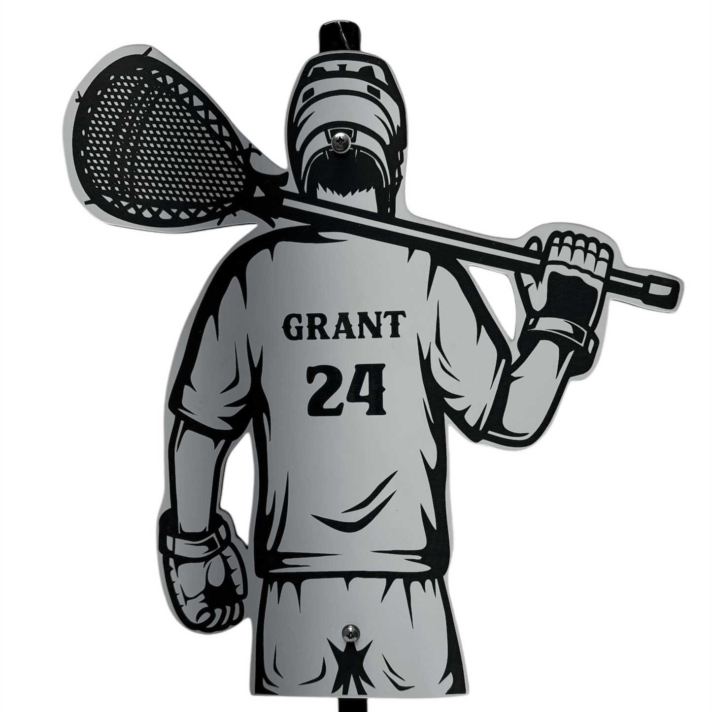 Personalized Lacrosse Player Sports Sign - Sporty Signs