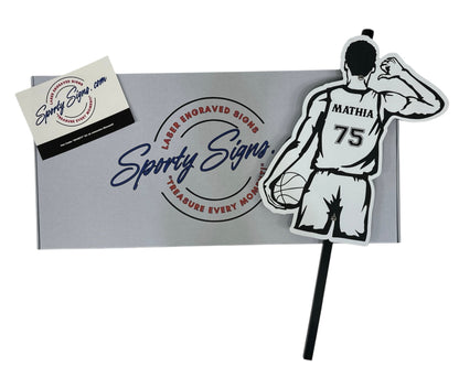 Personalized Basketball Player Sports Sign - Sporty Signs