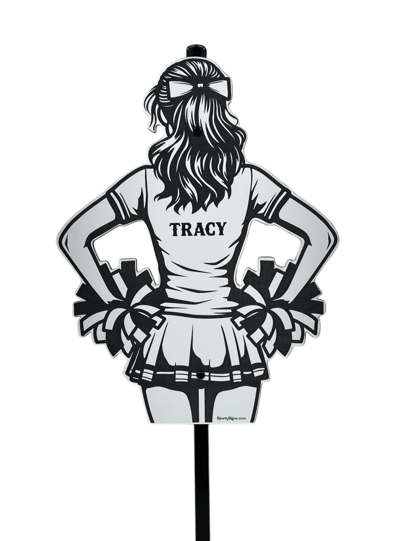 Personalized Cheerleader Sports Sign - Sporty Signs