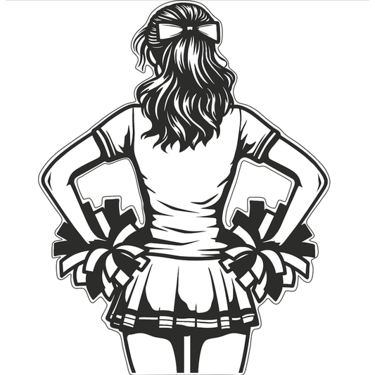 Personalized Cheerleader Sports Sign - Sporty Signs