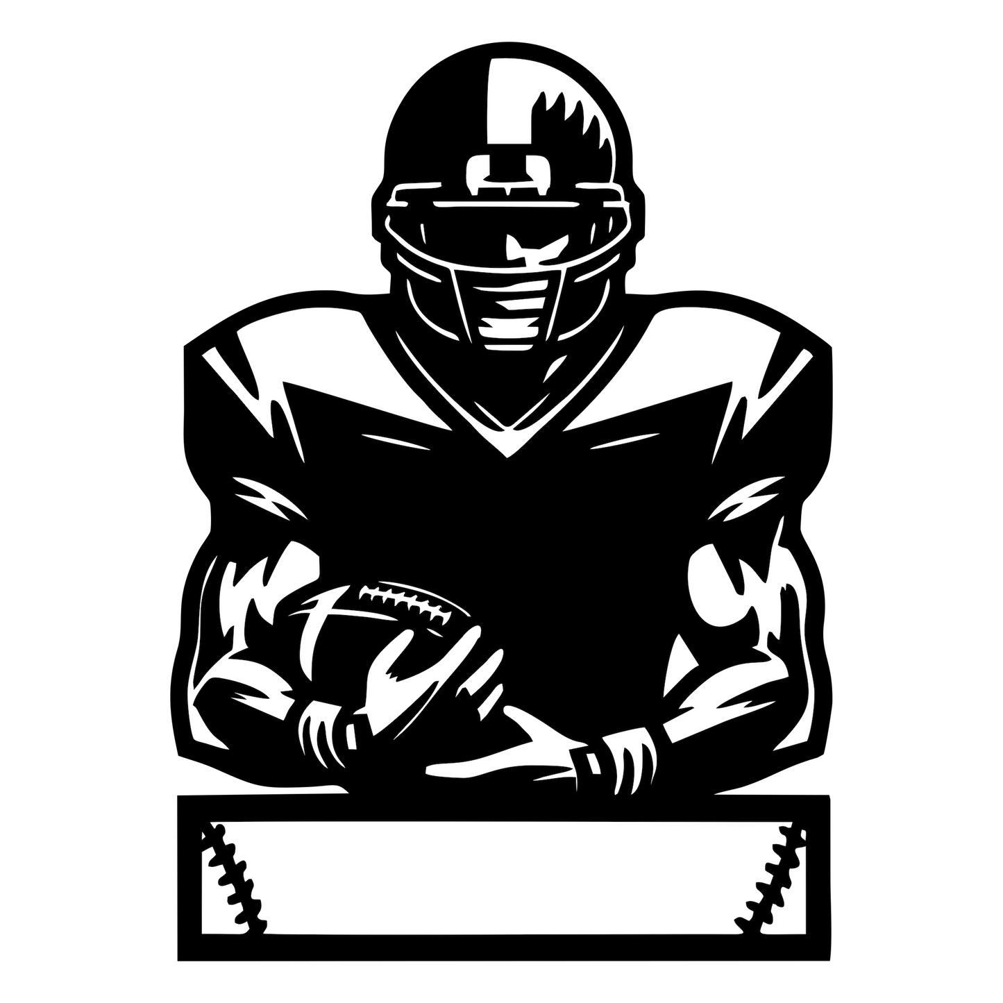 Personalized Football Player Sports Sign - Sporty Signs