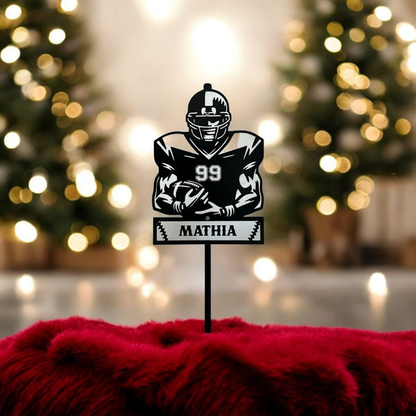 Personalized Football Player Sports Sign | Show pride in your athlete ...