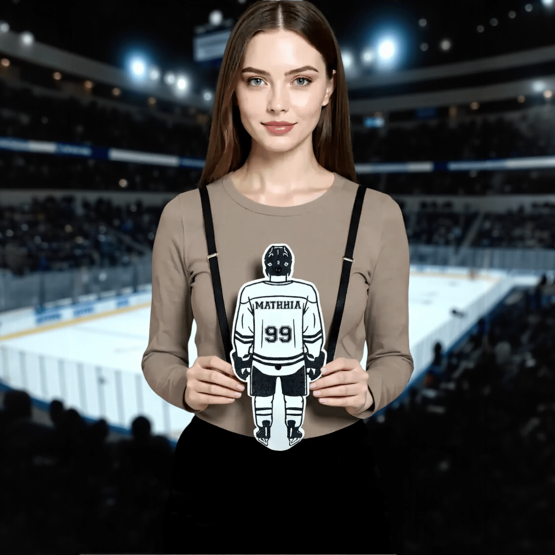 Personalized Hockey Player Sports Sign - Sporty Signs