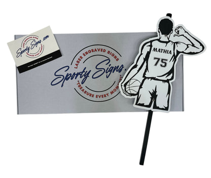 Personalized Hockey Player Sports Sign - Sporty Signs