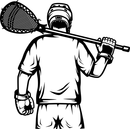 Personalized Lacrosse Player Sports Sign - Sporty Signs