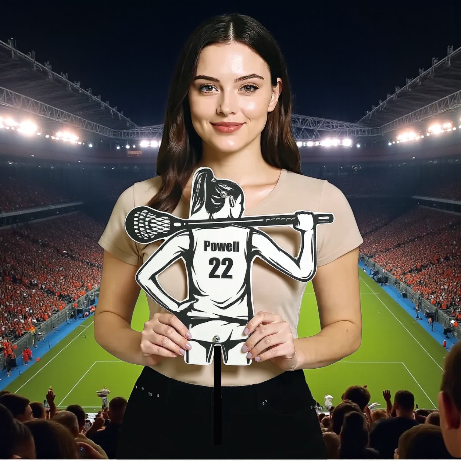 Personalized Lacrosse Player Sports Sign - Sporty Signs