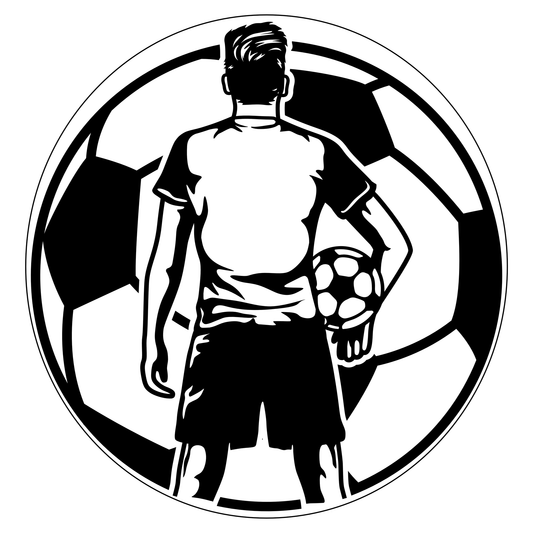 Personalized Soccer Player Sports Sign - Sporty Signs