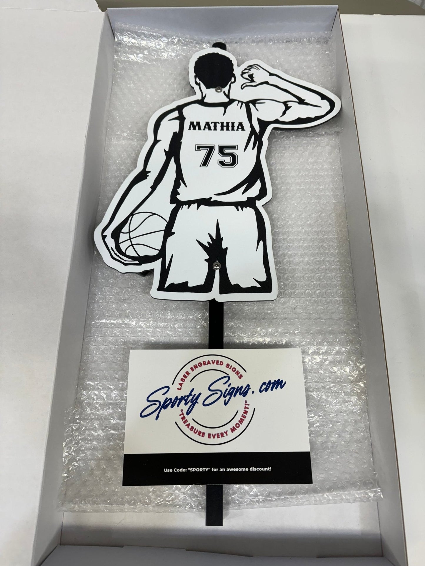 Personalized Soccer Player Sports Sign - Sporty Signs