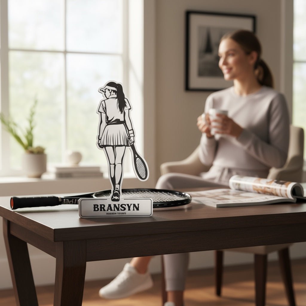 Personalized Tennis Player Sports Sign - Sporty Signs