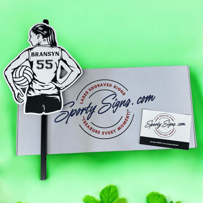 Personalized Volleyball Player Sports Sign - Sporty Signs
