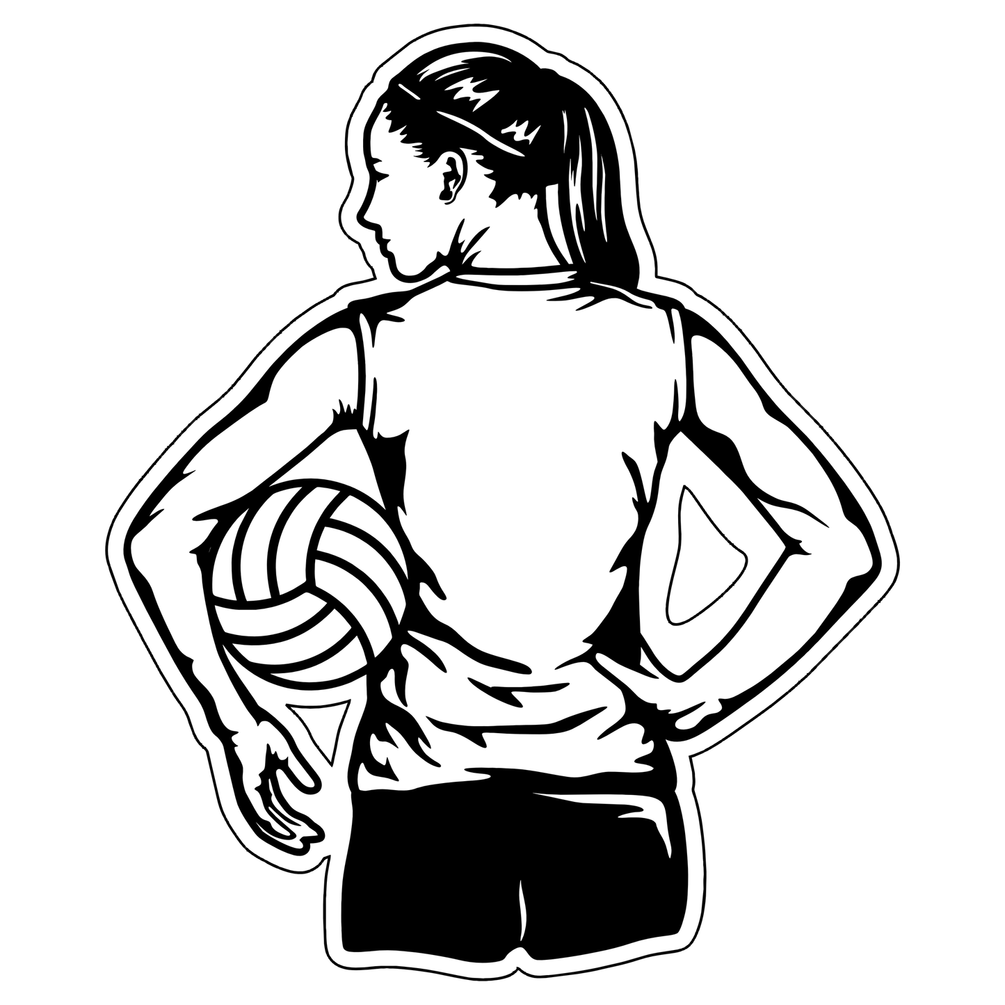 Personalized Volleyball Player Sports Sign - Sporty Signs