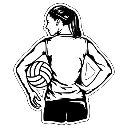 Personalized Volleyball Player Sports Sign - Sporty Signs